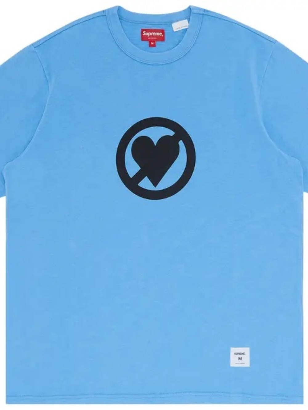 Supreme Blue “No Love” Logo Tee
